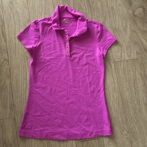 NWOT Lilly Pulitzer Scalloped Frida Polo in Orchid Oasis XS